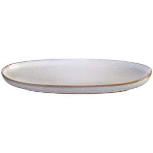 SAISONS assiette plate ovale 20 cm Sable
