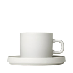 PILAR 2 coffee cups 200ml with Moonbeam saucer