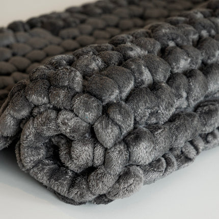 Aquanova badmat Onyx - kleur Dark Grey, grijs - bithliving.com