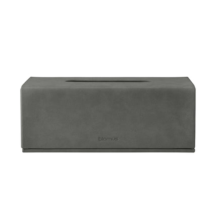 Blomus tissuehouder Sahla (68316) - kleur Pewter - Faux Suede