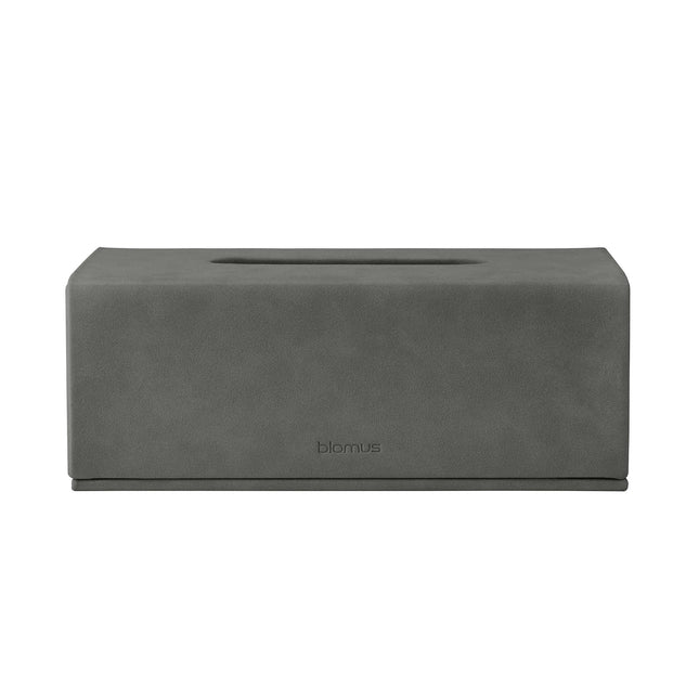 Blomus tissuehouder Sahla (68316) - kleur Pewter - Faux Suede