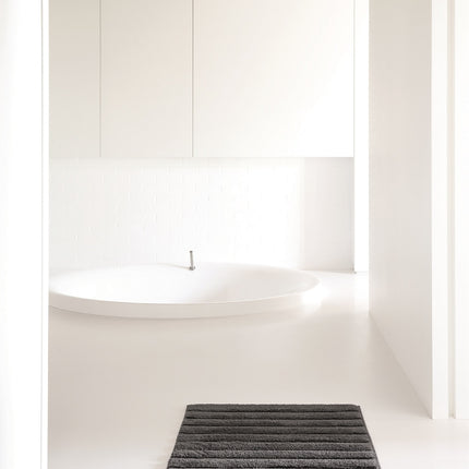 Casilin California badmat Grey Charcoal - 100% katoen - antislip - bithliving.com