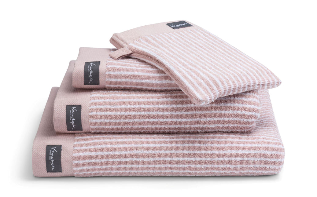 Vandyck Home Petit Ligne badtextiel Sepia Pink (BAKC15101) - bithliving.com