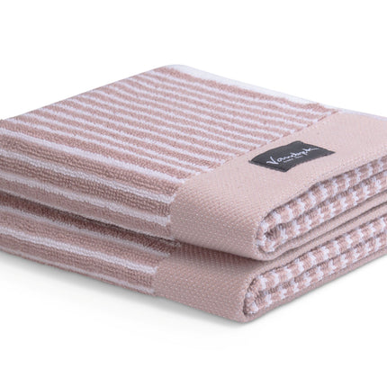 Vandyck Home Petit Ligne Sepia Pink gastendoek (BAKC15101)