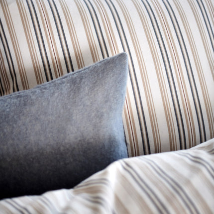 Vandyck Flanel dekbedovertrek Timber - kussensloop Home Bellavita Dusty Blue - bithliving.com