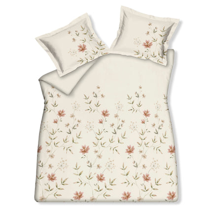Vandyck Fleurine dekbedovertrek Cream Tan (SABB25209 189)