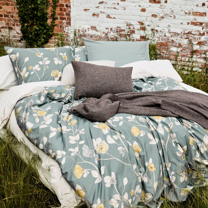 Vandyck dekbedovertrek Pure 94 kleur Pearl Blue - Home Serina sprei - bithliving.com
