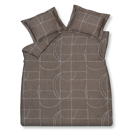PUZZLE housse de couette Expresso 200x220 cm
