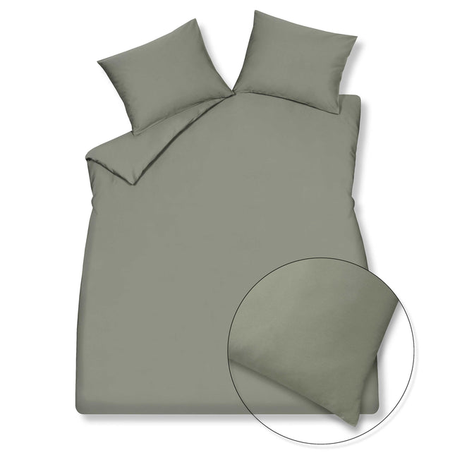 SATIN LUXURY duvet cover Thyme 240x220 cm