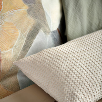 Vandyck Home Pique Cream Tan - Senna dekbedovertrek - Pure 68 Smoke Green - bithliving.com