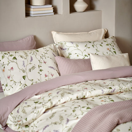 Vandyck Virella, Washed Cotton & Home Pique - kleuren Cream Tan & Viola - bithliving.com