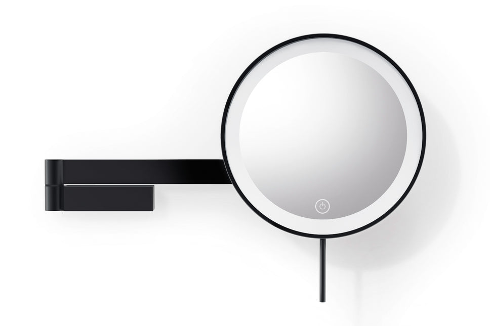 Zack Linea led make up spiegel wand in zwart rvs (40583)