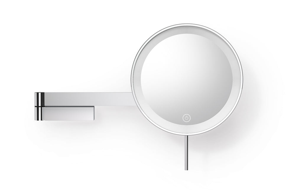 Zack Linea led make up spiegel wand in glanzend rvs (40584)