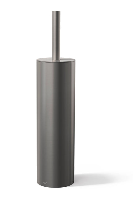 Zack toiletborstelhouder Tubo - kleur Graphite, grijs - hoogte 40,2 cm