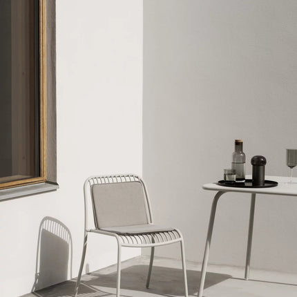 Table de jardin YUA 80 x 80 cm Gris Soie