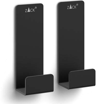 POTES handdoekhaak 7cm set/2 (zwart)