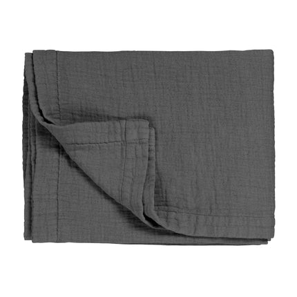PURE 68 sengetæppe Off Black 160x250 cm