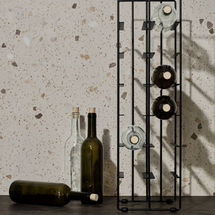 PILARE wijnrek (12 flessen) Black