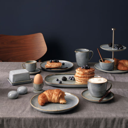SAISONS plat bord ovaal 29 cm Denim