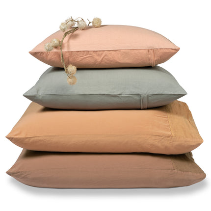 Housse de couette PURE 07 Brownie 200x220 cm (lin/satin de coton)