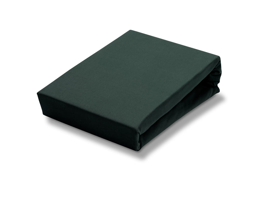 Sábana bajera ajustable con topper dividido JERSEY SUPREME Verde oscuro