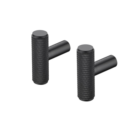 ROF Wandhaken gerade Schwarz (Set/2)