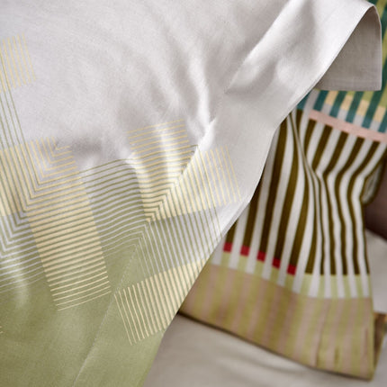 Funda nórdica HAPPY SLEEP Verde Humo 140x220 cm (algodón satinado)