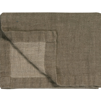 PURE 52 plaid/couvre-lit 160x250 cm Noisette (lin)