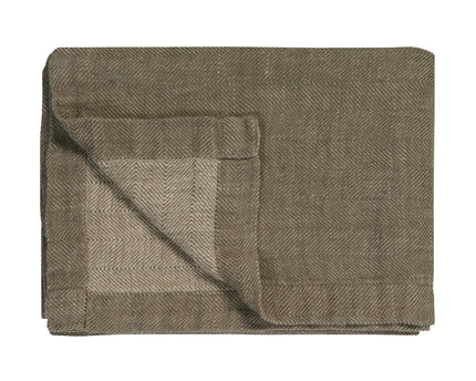PURE 52 plaid/couvre-lit 160x250 cm Noisette (lin)