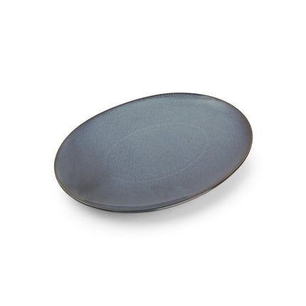 CIRRO flacher Teller oval 24 cm - Dunkelblau
