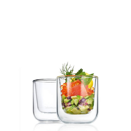 Doppelwandiges Glas NERO Espresso (Set/2)