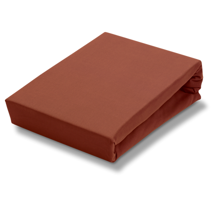 Drap-housse JERSEY SUPREME Marron Rouillé