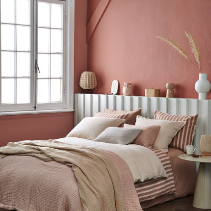 Duvet cover PURE 50 Old Rose 240x220 cm (percale cotton)