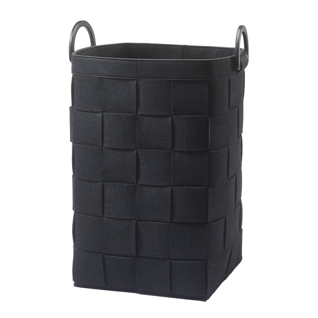 Cesto para la ropa sucia DIX Negro