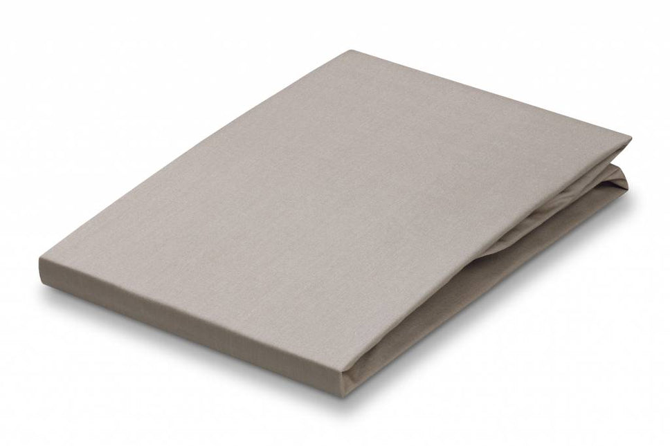 PERCALE hoeslaken Stone