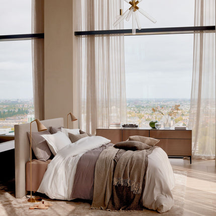 Housse de couette PURITY Naples Sable 200x220 cm (coton satiné)