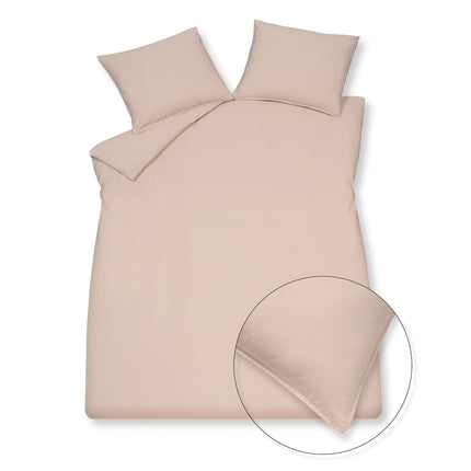 Housse de couette COTON LAVÉ Rose Pâle 200x220 cm