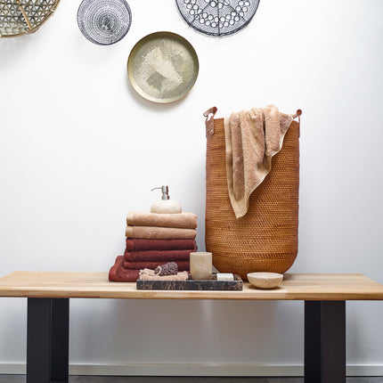 Plateau HAMMAM rectangle Marron