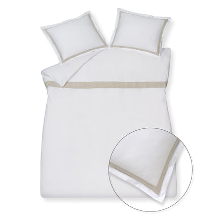 Dekbedovertrek PURITY Capri White 140x220 cm (satijnkatoen)