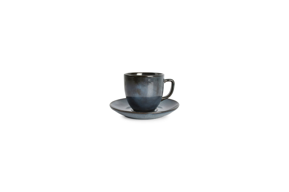 CIRRO kop en schotel - Dark blue