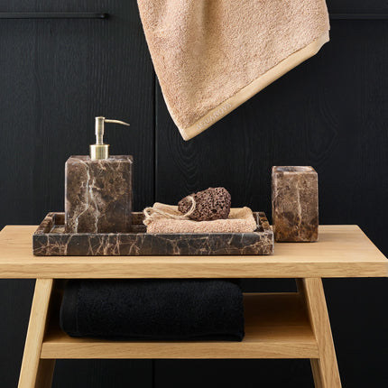 Plateau HAMMAM rectangle Marron