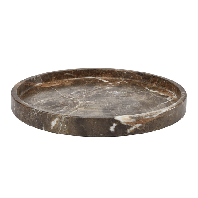 HAMMAM tray rond Brown