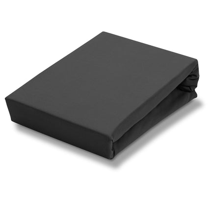 JERSEY SOFT split topper monteret lagen Off Black