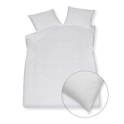Bettbezug PURITY Florence White 200x220 cm (Satin-Baumwolle)