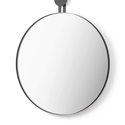 MORMA Wandspiegel rund 50 cm (schwarz)