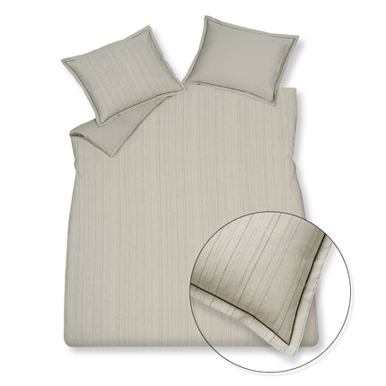 Housse de couette PURE 72 Gris froid 140x220 cm (lin/coton)