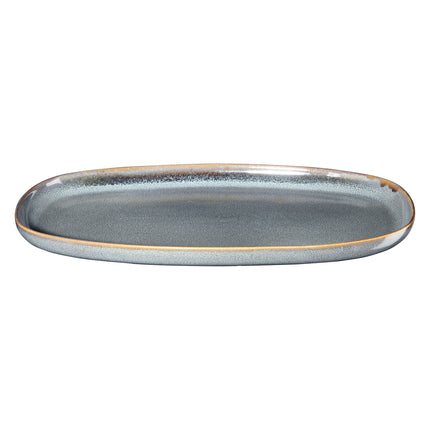 SAISONS flad tallerken oval 31 cm Denim