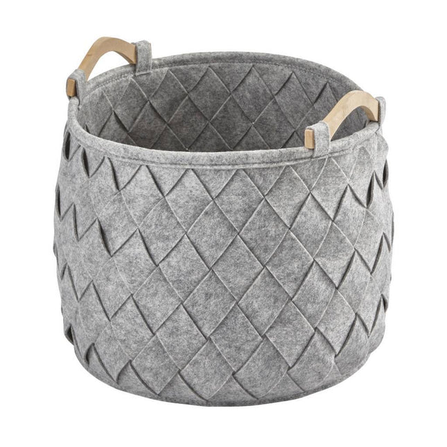 Cesto portaoggetti AMY Silver Grey medio