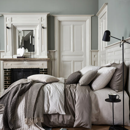 <tc>HOME</tc> Taie d'oreiller anthracite 95 cm