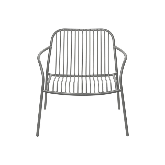 YUA WIRE Loungesessel Granitgrau